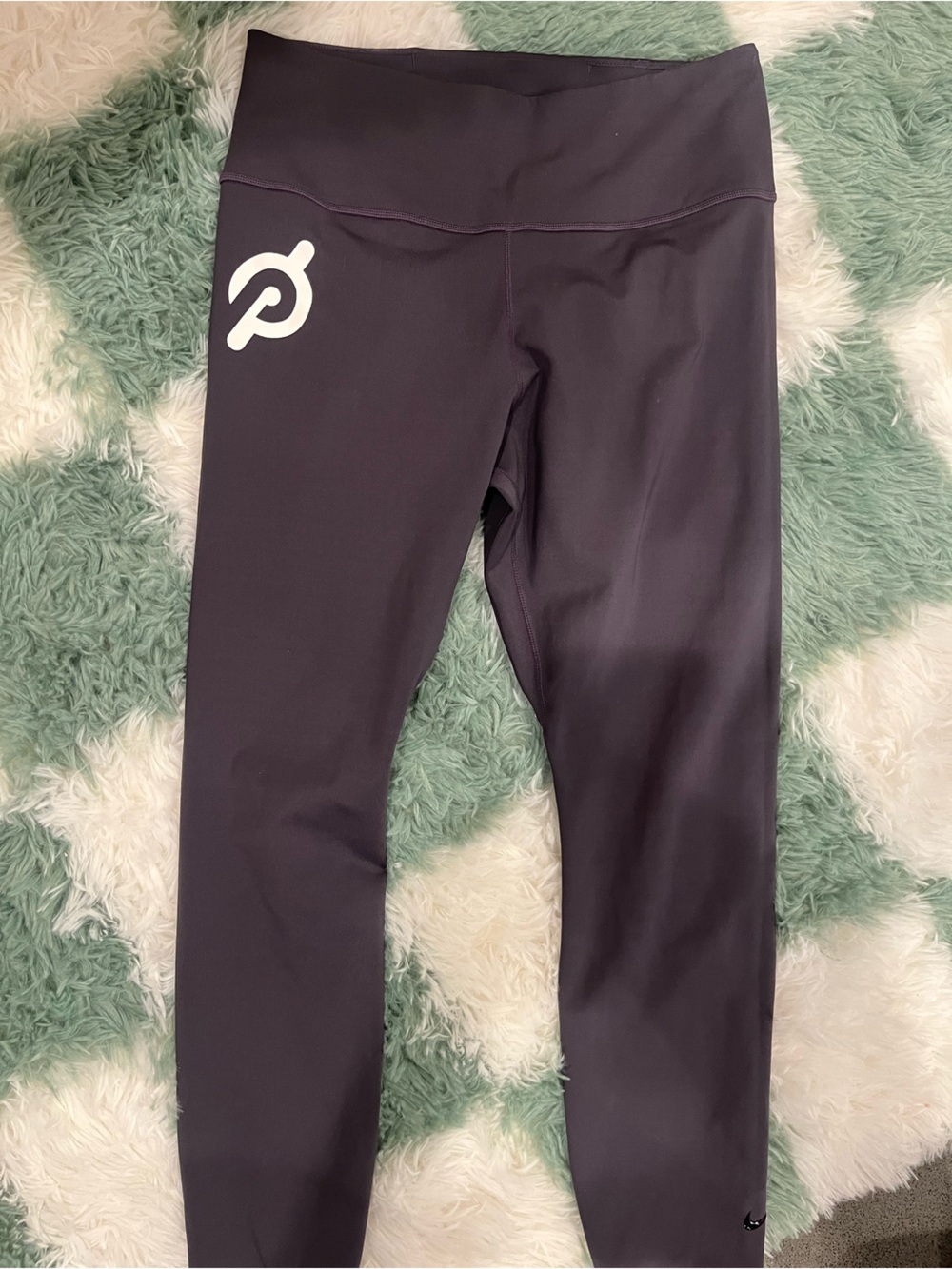 Nike Women's Black Leggings with White Logo